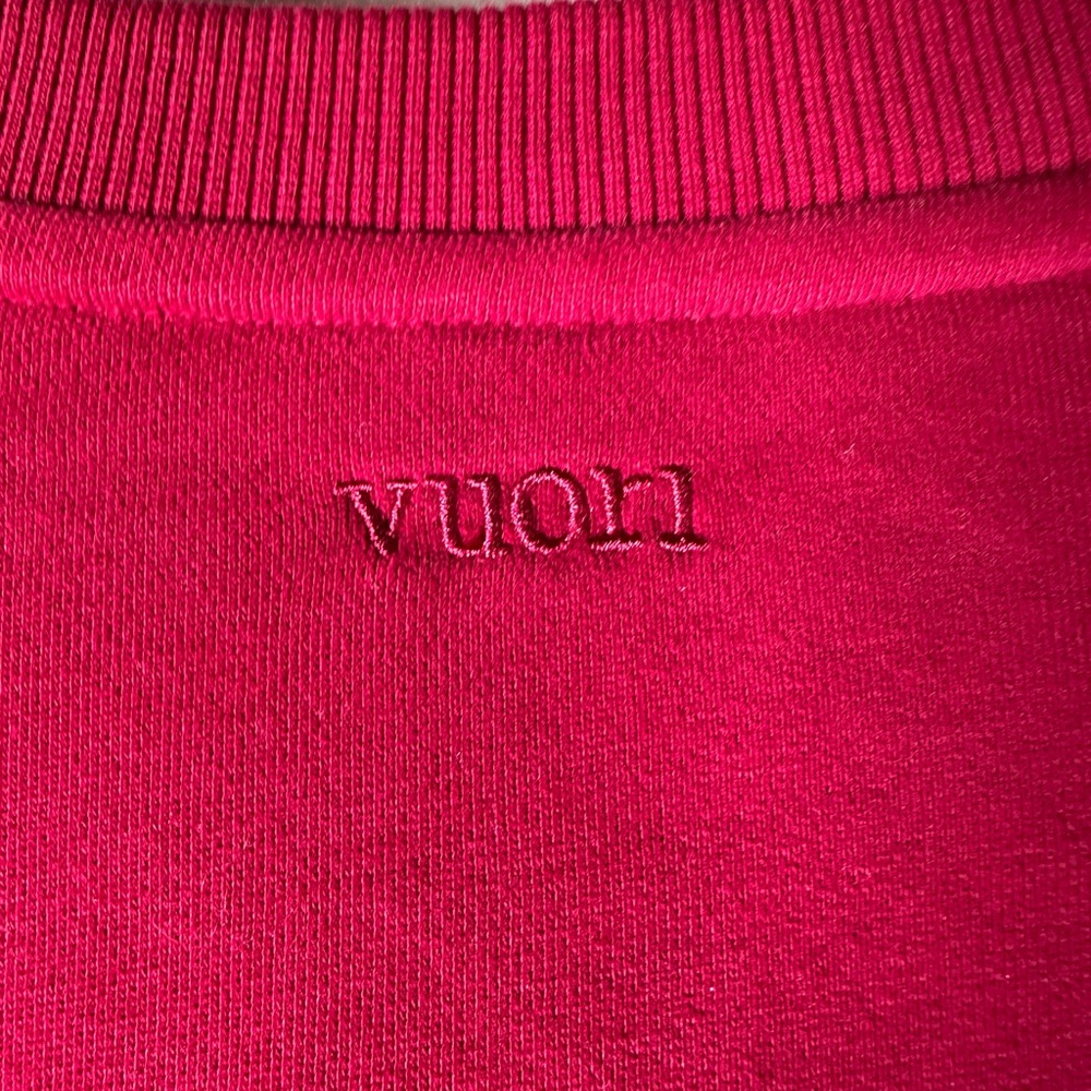NWT Vuori Sedona Women’s Bubble Crew in Strawberry - Picture 9 of 10